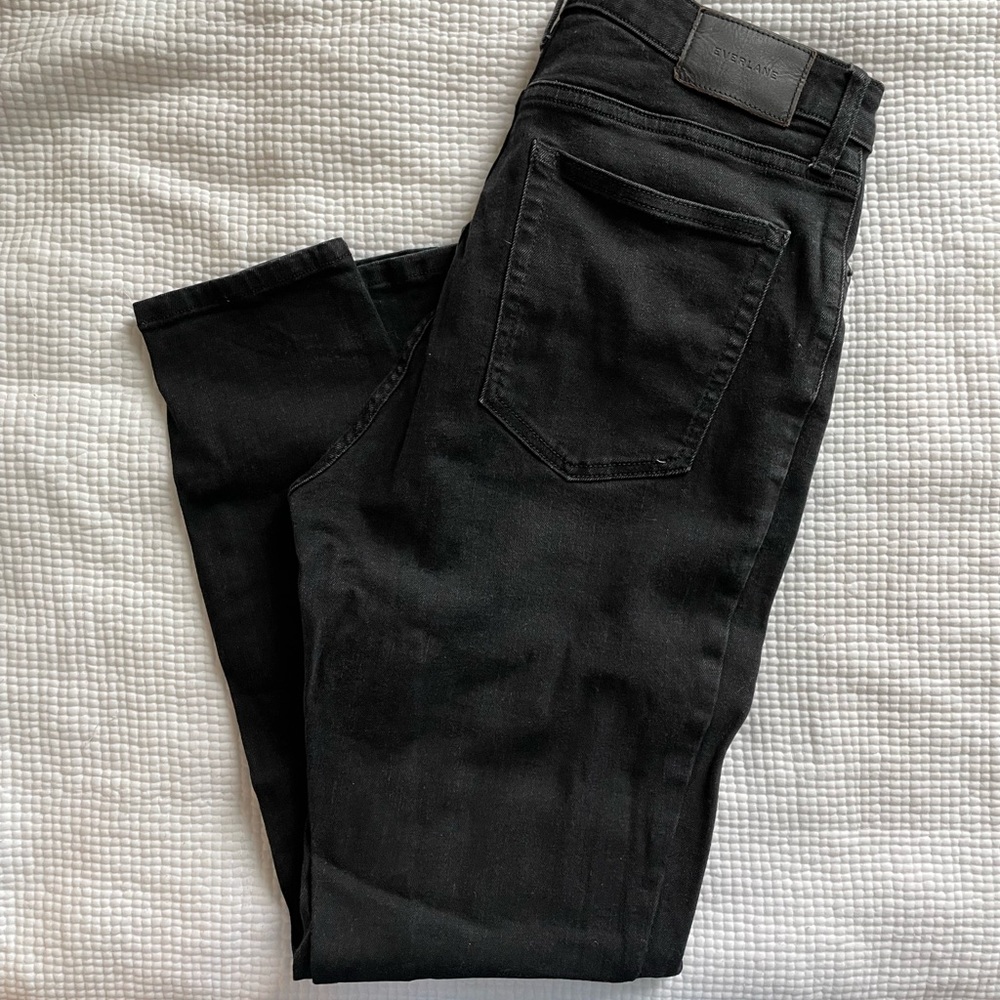 Everlane Black Curvy High Rise Skinny Jean Size 30